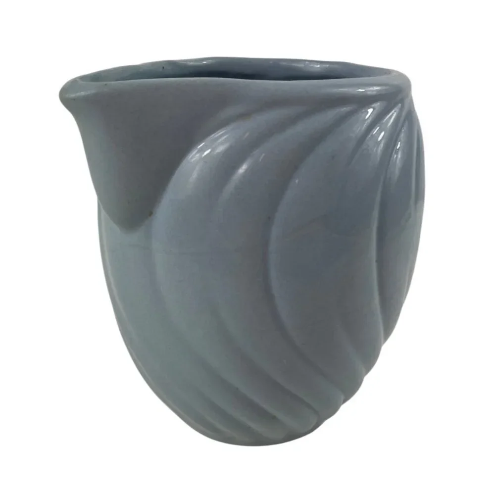 Vintage Blue Swirl Art Deco Ceramic Water Juice Pitcher - Picture 5 of 12
